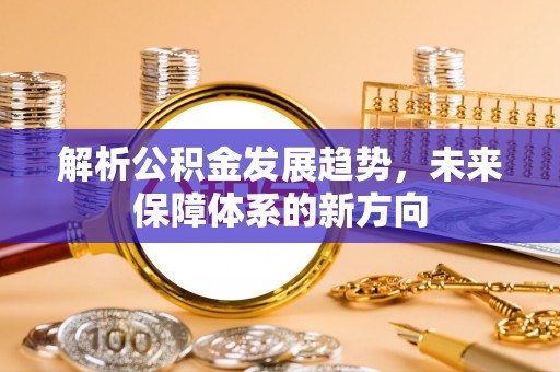 雁江解析公积金发展趋势，未来保障体系的新方向
