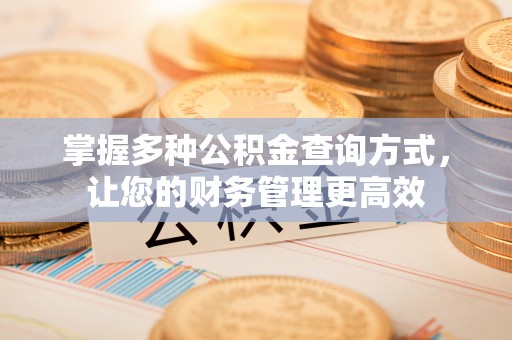 雁江掌握多种公积金查询方式，让您的财务管理更高效