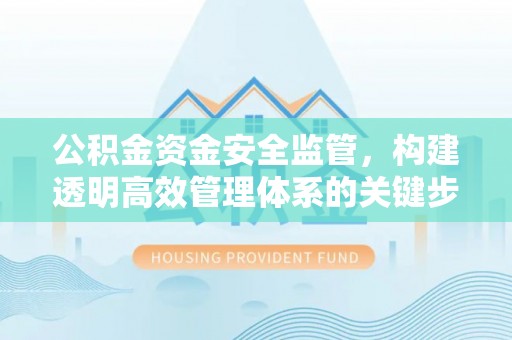 雁江公积金资金安全监管，构建透明高效管理体系的关键步骤