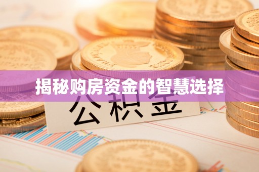 雁江揭秘购房资金的智慧选择