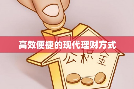 雁江高效便捷的现代理财方式
