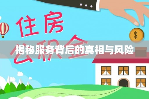 雁江揭秘服务背后的真相与风险