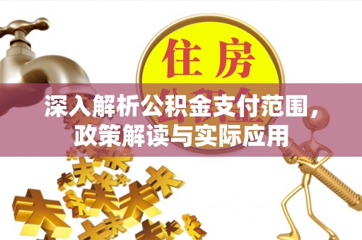 雁江深入解析公积金支付范围，政策解读与实际应用