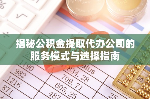 雁江揭秘公积金提取代办公司的服务模式与选择指南