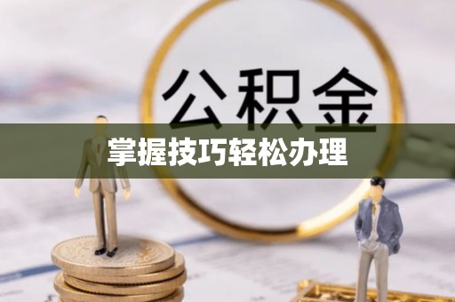 雁江掌握技巧轻松办理
