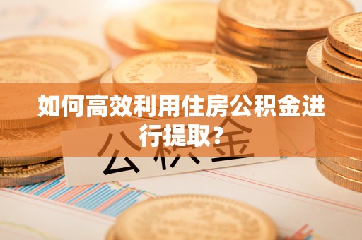 雁江如何高效利用住房公积金进行提取？