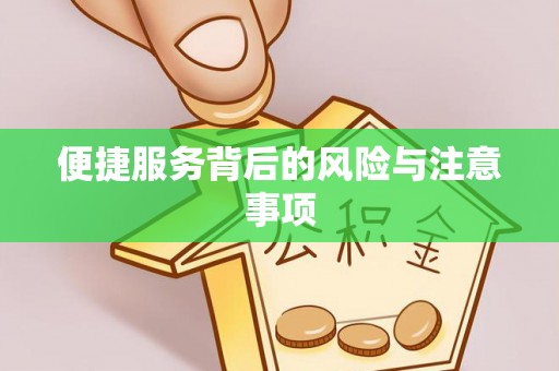 雁江便捷服务背后的风险与注意事项